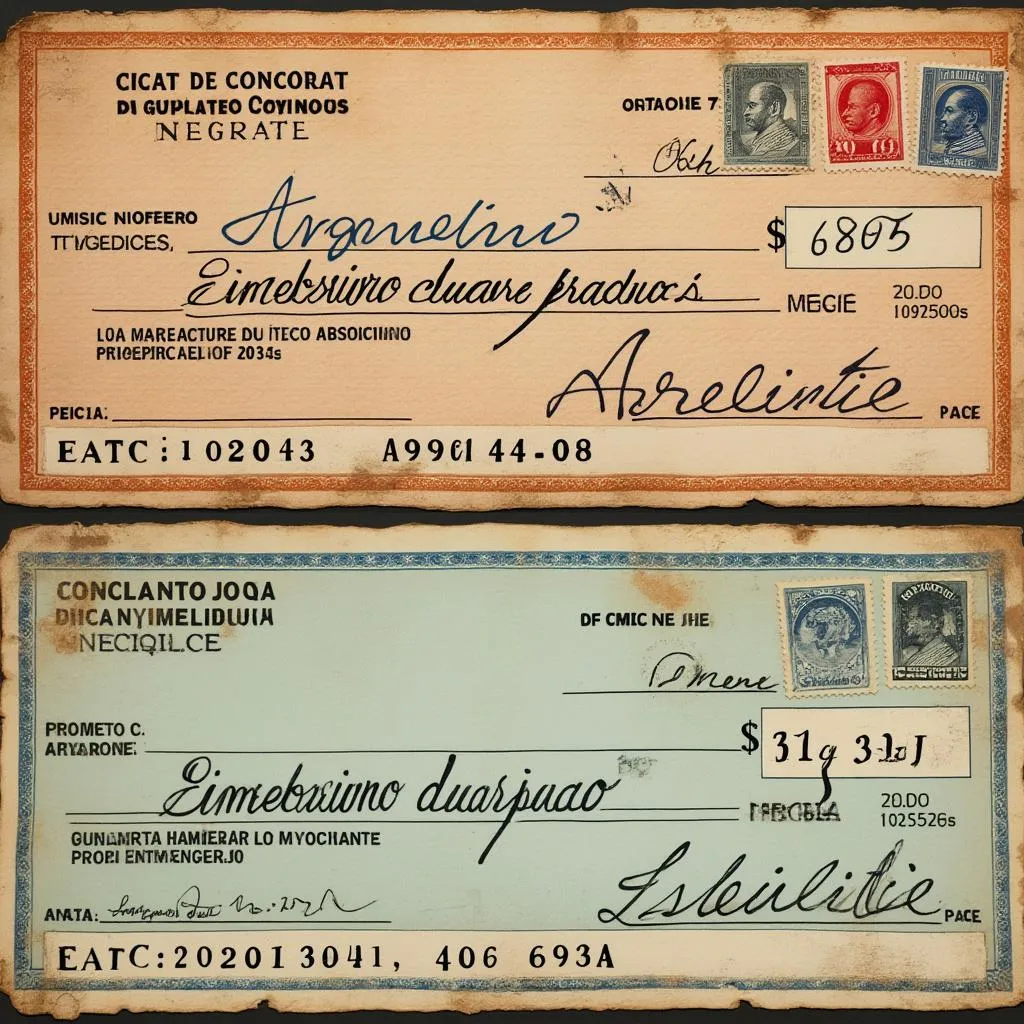 Cheques en blanco